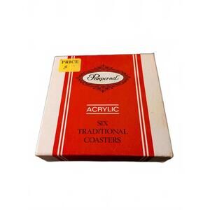 Pimpernel Acrylic Traditional Coasters Set of Six